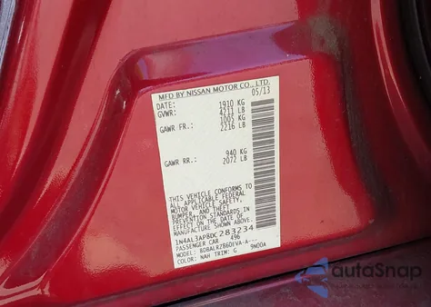 2013 Nissan Altima 2.5 S from USA, damaged, VIN 1N4AL3AP8DC283234